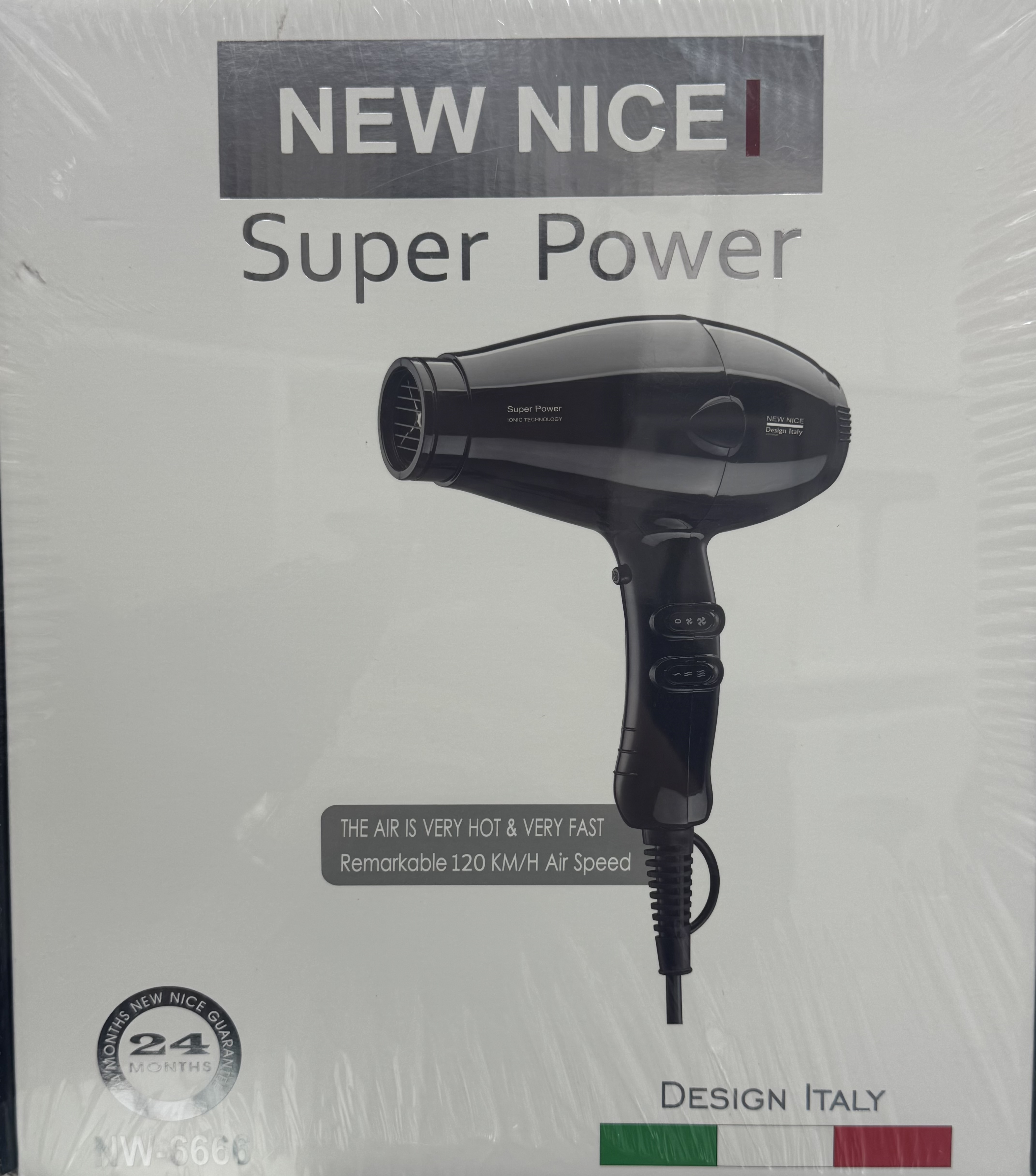 سشوار نیونایس مدل NW-6666 با قدرت 2200w