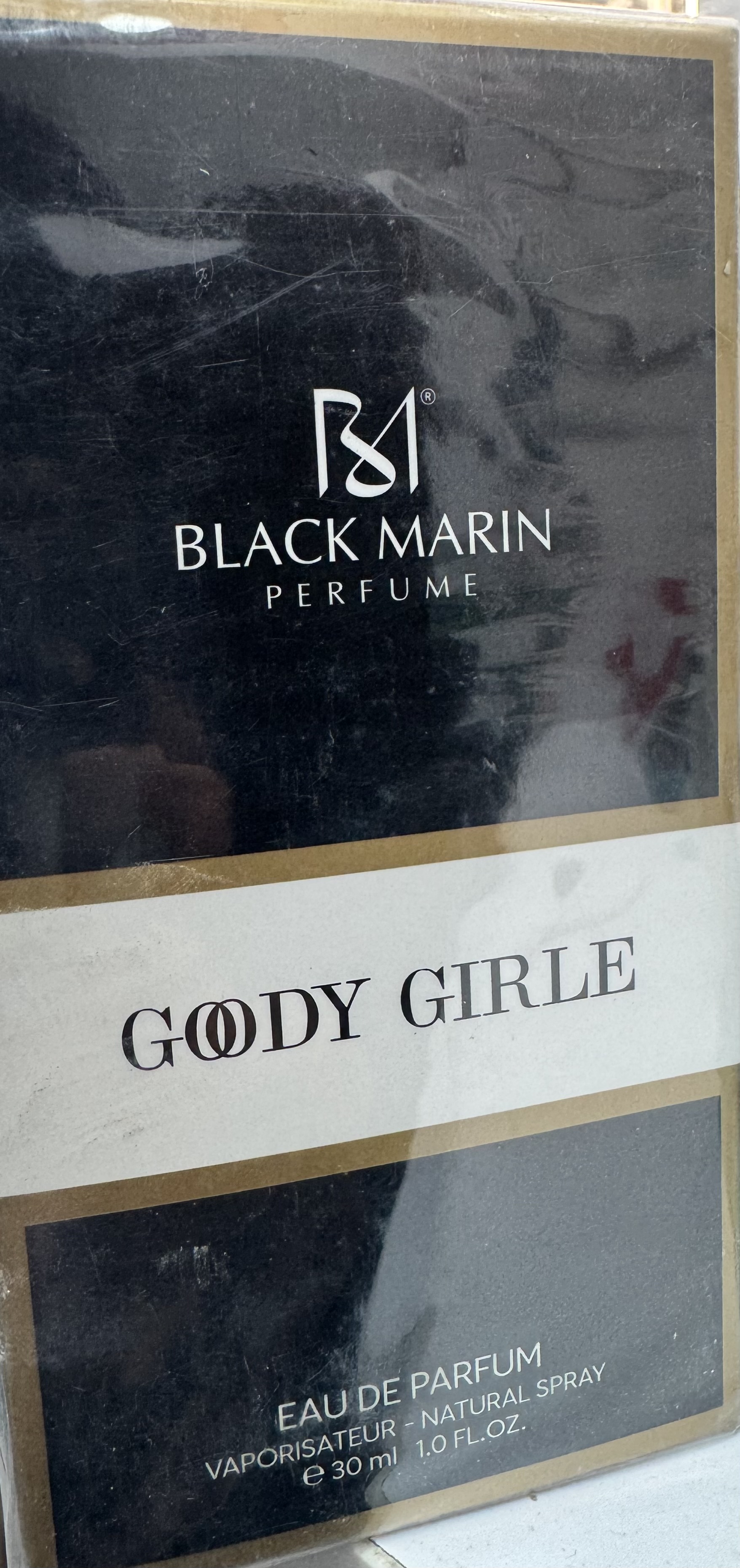 ادوپرفیوم مردانه black marin مدل goody girle حجم 30 میلی لیتر
