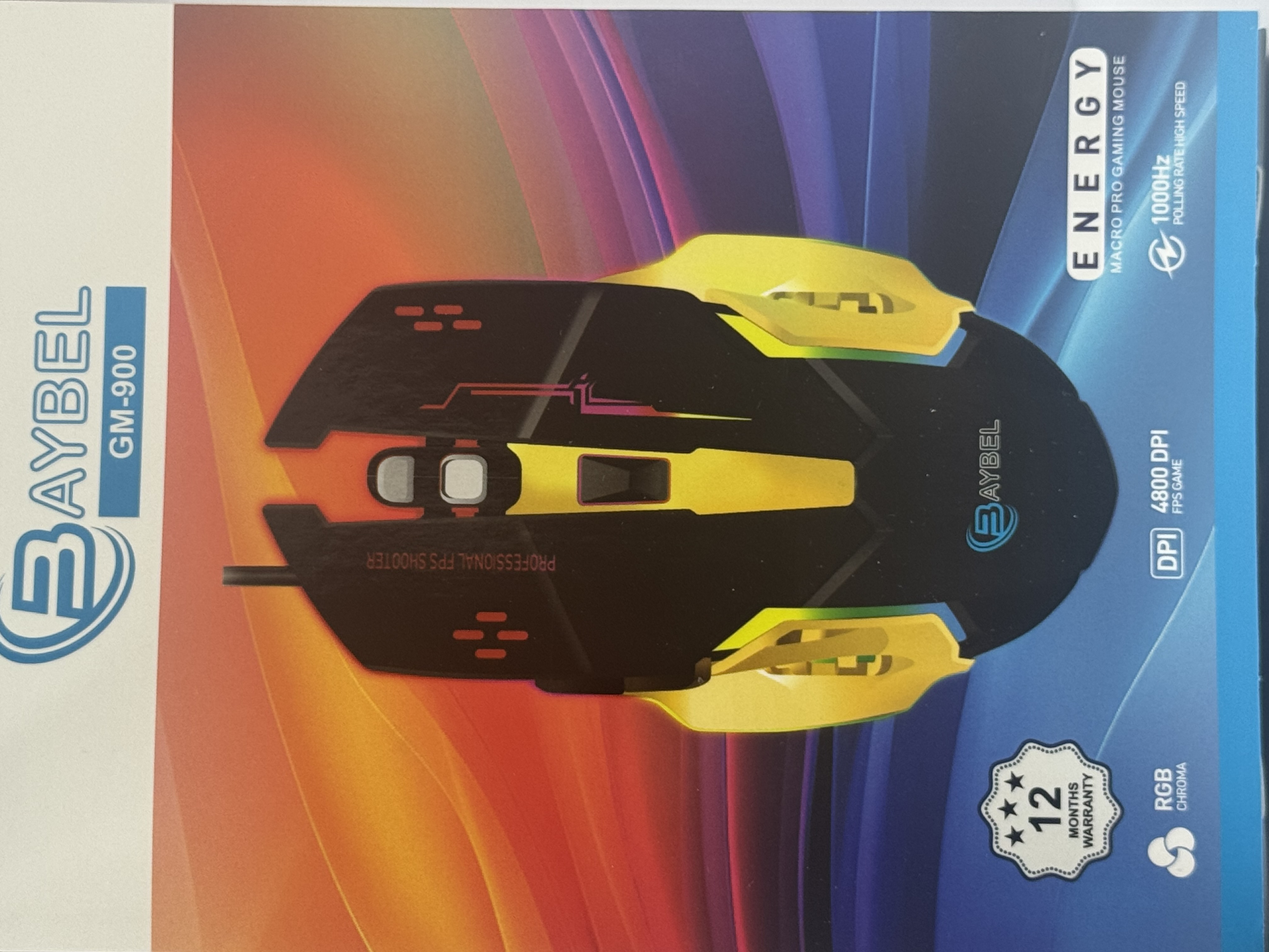 موس گیمینگ بیبل مدل GM-900